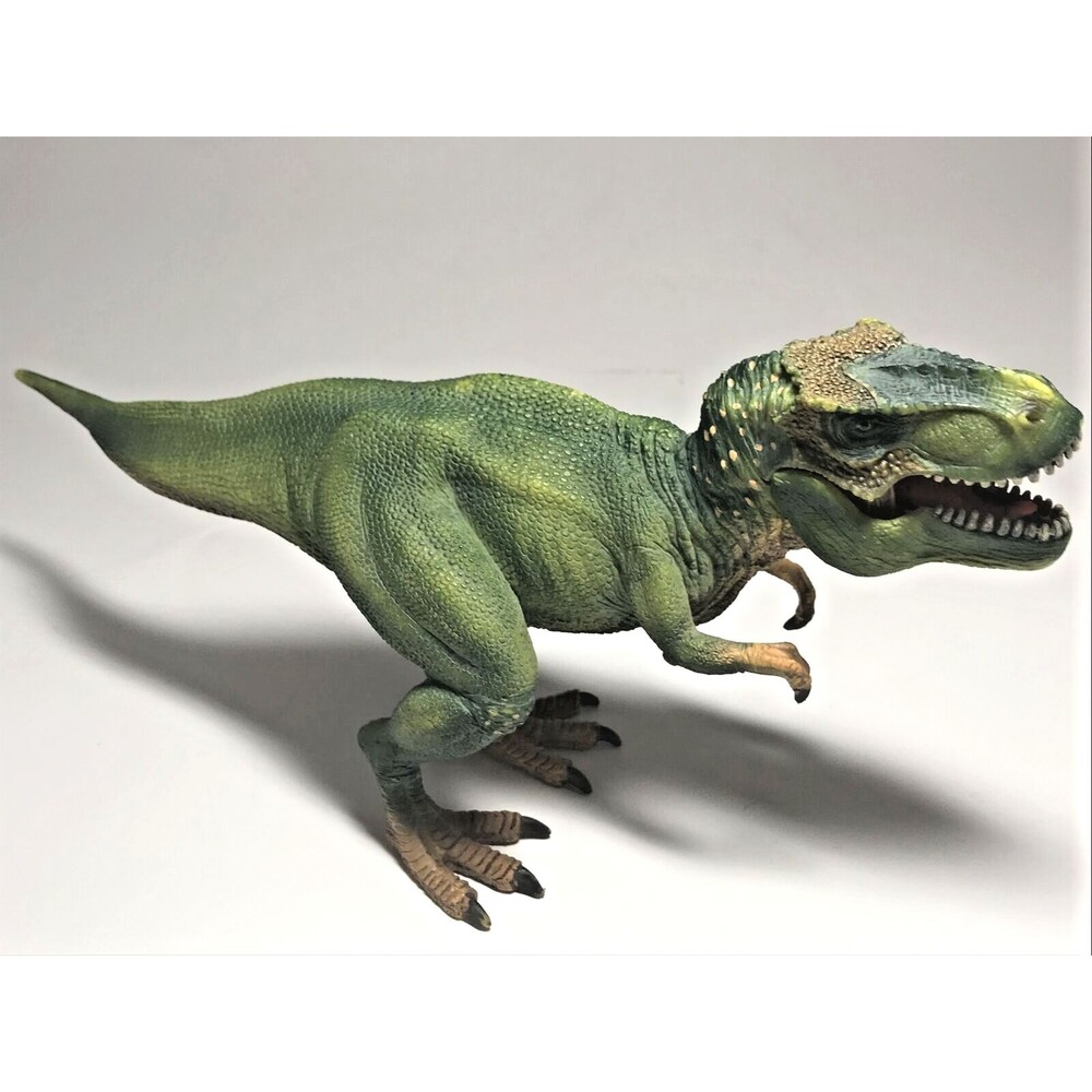 Schleich Green Tyrannosaurus T-Rex Dinosaur Figure 11" w/ Moveable Jaw D-73527